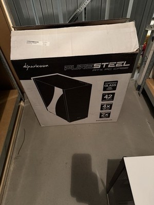 Sharkoon RGB Stahl, Weiß Schwarz Gaming PC Gehäuse Mit Vier RGB Lüfter