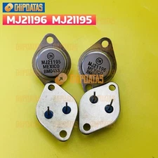 1Pair ONSEMI/MOTOROLA MJ21196 + MJ21195 MJ21196G+MJ21195G  Power Transistor TO-3