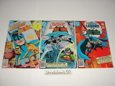 Untold Legend Of Batman #1-3 Newsstand Comic Lot DC 1980 2 COMPLETE Wein Aparo