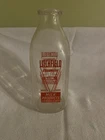 Vintage Litchfield Creamery Milk Products Glass Milk Bottle Litchfield IL
