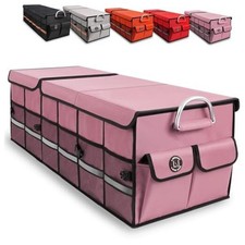 Big Car Trunk Organizer, Cargo Organizer SUV Trunk Storage Non Oversize Pink