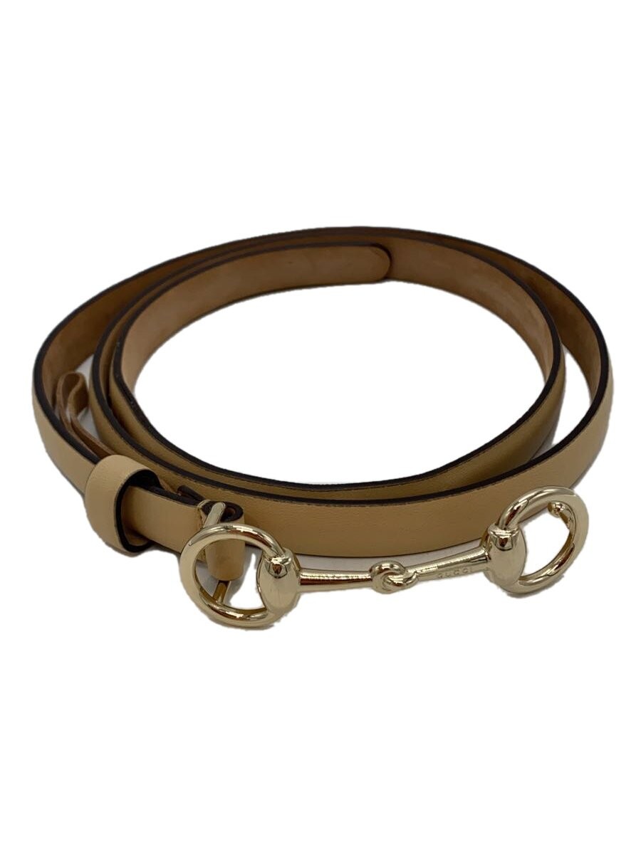 GUCCI BEG Plain Leather Belt for Women