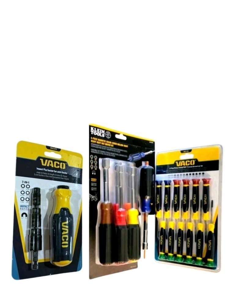 Combination Vaco And KLein Tools. 3 Units/23 pcs