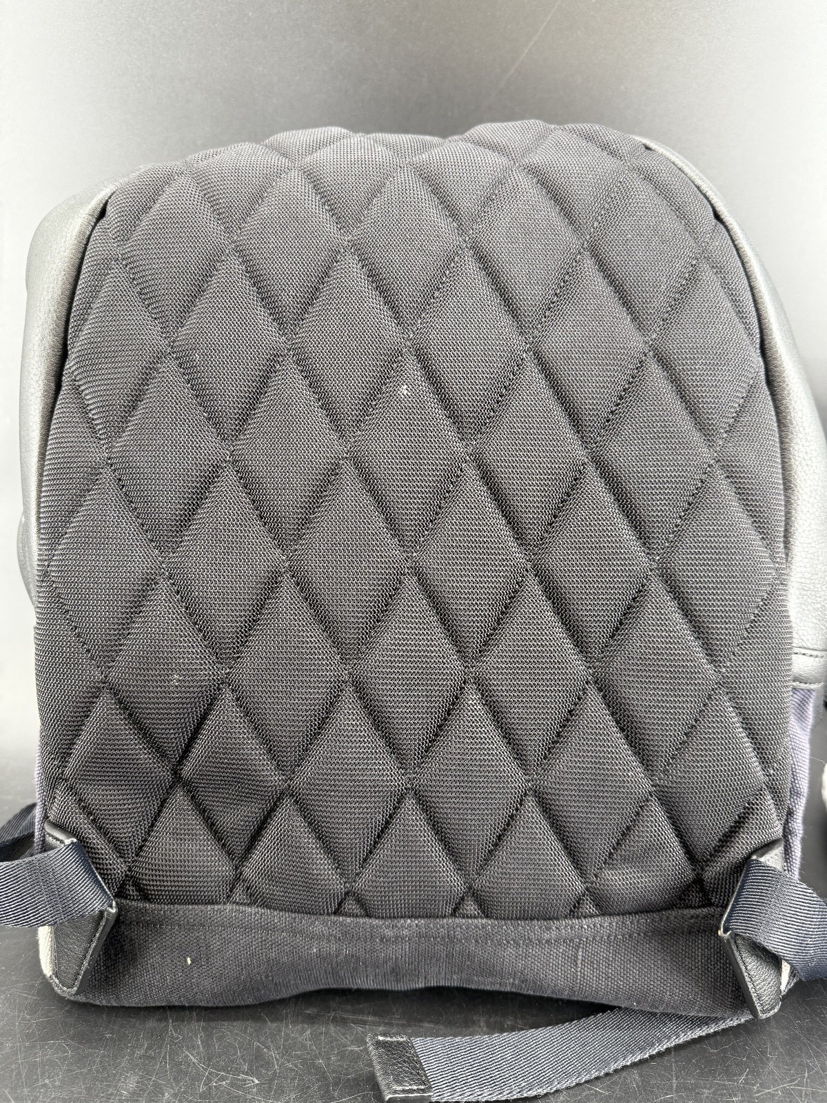 Burberry Blue Canvas Exploded Check Backpack Leat… - image 14