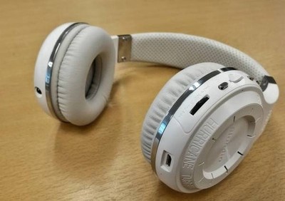 Bluedio HT Turbine Wireless Bluetooth 5.0 Stereo Headphones with Mic White 