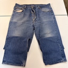 Vintage 90s Levi's 501xx Jeans Mens 42x33 Blue Cotton Denim Straight Button-Fly