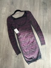 Free People / Plumb Combo / Long Sleeve Dress / Stretch / S