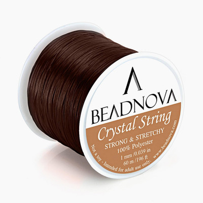 BEADNOVA 1Mm Elastic Stretch Crystal String Cord for Jewelry Making Bracelet Bea