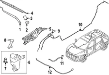 Genuine Nissan Wiper Blade 28890-7LF0B