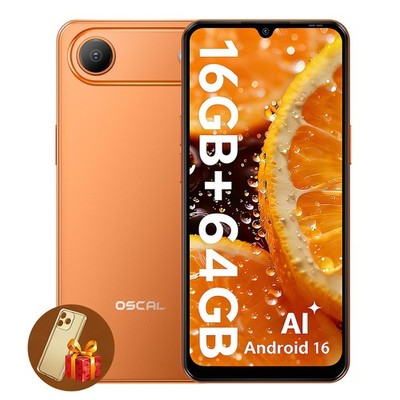 Blackview OSCAL FLAT 3C Smartphone 16GB+64GB 6,5'' Android 16 Dual SIM Handy 32MP