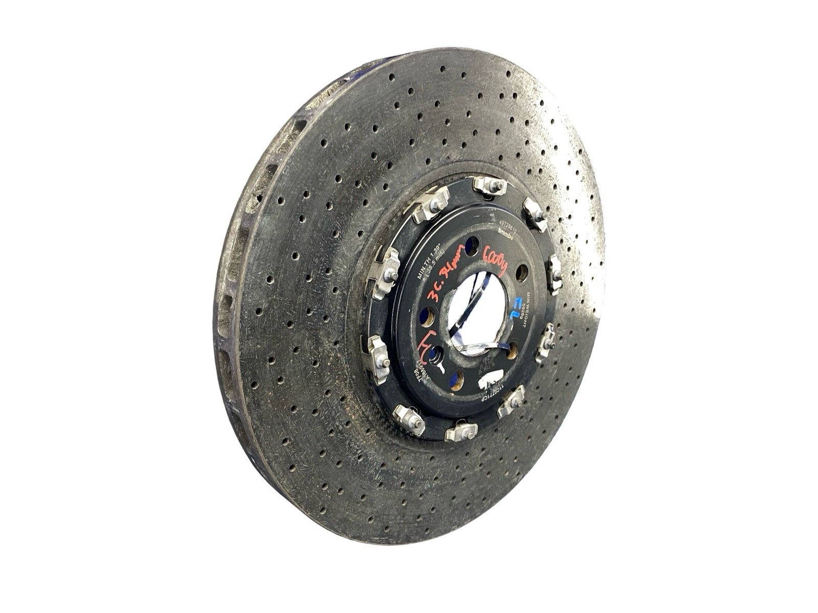 2016-2021 Mclaren 570s RWD 3.8L Front Left Brembo Carbon Ceramic Brake Rotor