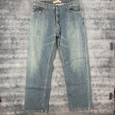 Levis 559 Jeans Men 36x34 Relaxed Straight Blue Medium Wash Denim 100 Cotton