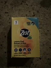 Zest Bar Soap Lemon Peel Extract & Aloe 1- 7.05 oz.Bar