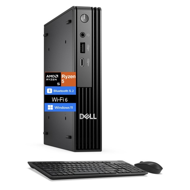 Dell Pro Micro AMD Ryzen 5 8500GE 3.40 GHz 16GB 256GB SSD W11 Pro Mini Desktop