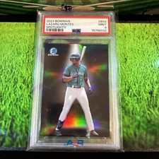Lazaro Montes 2023 Bowman Chrome Spotlight Refractor Seattle Mariners PSA 9