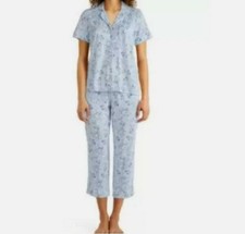 Charter Club Women's 2-Piece Soft Knit Pajama Set, Mini Floral, Comfy Soft