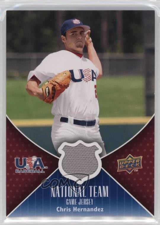2009 Upper Deck USA National Team Game Jersey Chris Hernandez #USA-CH 0yg9