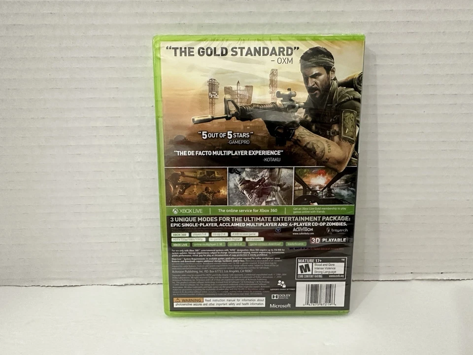 Call of Duty Black Ops (Microsoft Xbox 360, 2010) Platinum Hits - NEW - Image 2 of 4