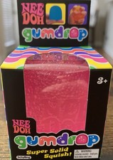 New Unopened Schylling NeeDoh Gumdrop Super Solid Squishy Squeeze Toy - Pink