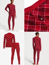 Victoria's Secret Thermal Long Pajama Set PJ Pants Top Large LongJane NWT