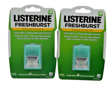 Listerine PocketPaks Breath Strips 24ct   2 Pack Cool Mint or FreshBurst NEW