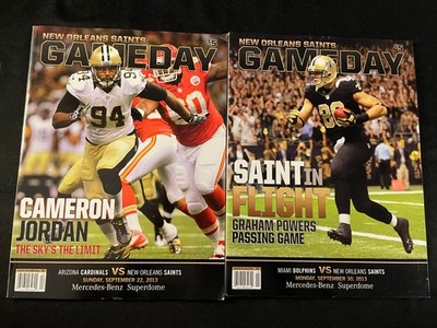 NEW ORLEANS SAINTS GAMEDAY Sept. 22, Sept. 30, 2013