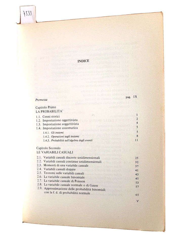 Elementos De Estadísticas Inductiva - Mario Montinaro 1998 Tirrenia Impresoras - Imagen 2 de 3