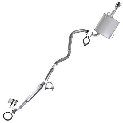 Stainless Steel Resonator Muffler Exhaust Kit fits: 2010-2017