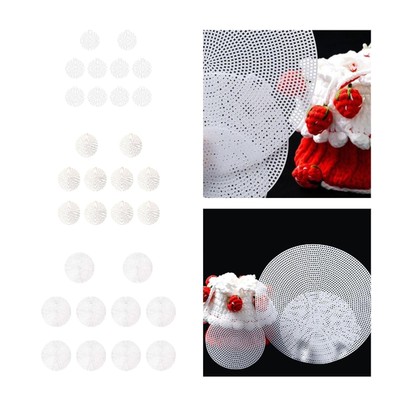 10pcs Mesh Canvas Blätter handgefertigt runde flexible Versorgung Nadelpoint