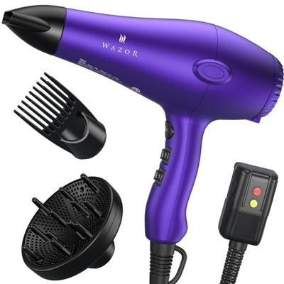 Powerful Hair Dryer- 1875W Professional Ionic Blow Dryer with 3 Attachments (...