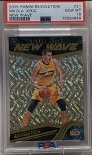 2015 PANINI REVOLUTION NEW WAVE #21 NIKOLA JOKIC ROOKIE CARD PSA 10!!!. rookie card picture