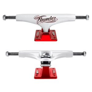 Thunder Skateboard Trucks Flash Hollow Lights White/Red 147 (8.0")