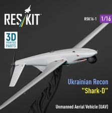 Reskit RSK16-0001 Ukrainian Recon Unmanned Aerial Vehicle UAV Shark-D 1/16