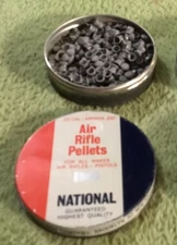 Vintage National Cartridge Co .22 Cal Air Rifle Pellets 200 Count