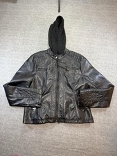 Marilyn & Me Women s Leather Moto Jacket-XL/B...