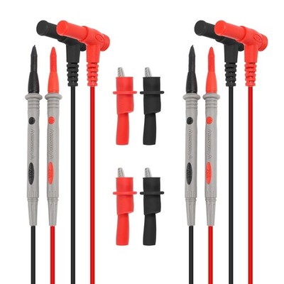 DIANN 2 Sets Multimeter Test Leads Kit Banana Plug with Push On Alligator... 