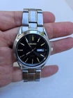 New ListingVintage Seiko V158-0AD0 Solar Watch Solar Quartz Stainless Steel Day Dat