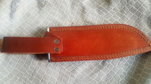 OSTRA 1095 HIGH CARBON STEEL HANDMADE BUSH CRAFT HUNTING BOWIE KNIFE WITH WOOD(O - Picture 5 of 5