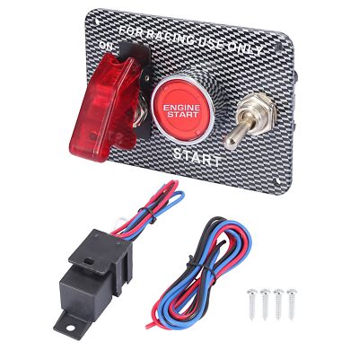 12V Racing Ignition Switch Panel with Engine Push Button for Race Car Boat