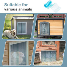Dog Door Replacement Flaps Ruff Weather DIY Cat Dog Door Flap Vinyl Plastic 6 FT