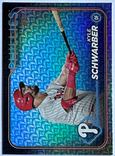 2024 Topps Series 1 #136 Kyle Schwarber Easter Holiday Foil Parallel
