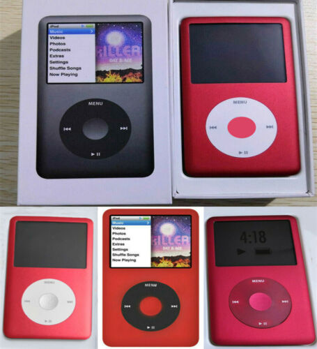 NEW,Apple iPod Classic 7th Gen (RED)160GB,256GB,512GB,1TB,2TB SSD - SEALED - Afbeelding 1 van 13