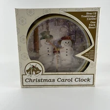 Christmas Carol Song Clock Feldstein Snow Man Family Light Sensor SEE VIDEO