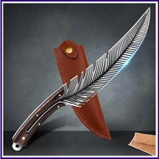 Professional Chef Knives, Sharp Feather Boning Knife for Meat Cutting Cooking Kn