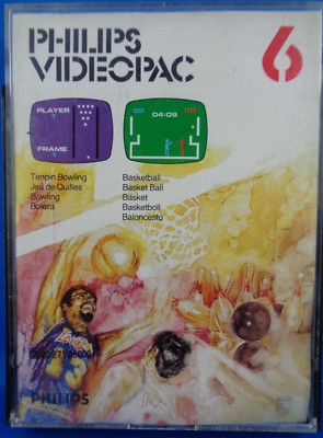 PHILIPS VIDEOPAC 6 -- TENPIN BOWLING, BASKETBALL (PLASTIC-BOX) | eBay