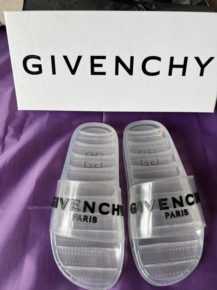 Givenchy Paris Women Slides Flat Pool Sandals Slippers