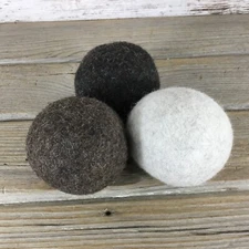 Alpaca Dryer Balls - Set of 3  - Reusable - Eco Friendly - Laundry Room