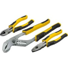 Stanley Control Grip Waterpump Combination Cut Joint/Combination 3 Pliers Set