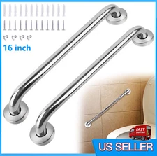 2 X 16" Grab Bar Bathroom Shower Tub Safety Handle for Elderly Pregnant Handicap