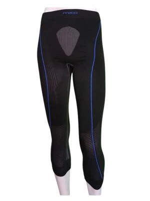 Mico Sport Calzamaglia 3/4 AirSkin, Skintech, Uomo - -347 (Nero Cobalto)
